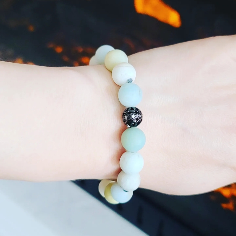 Amazonite bracelet - Picture 3 of 5